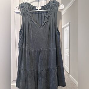 Wonderly Charcoal Sleeveless Tunic